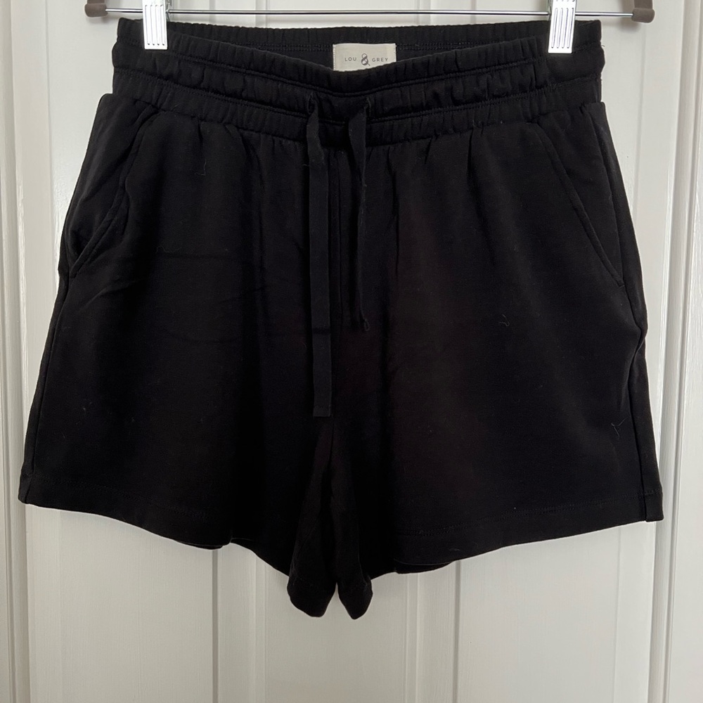 Lou & Grey Classic Black Athletic Shorts